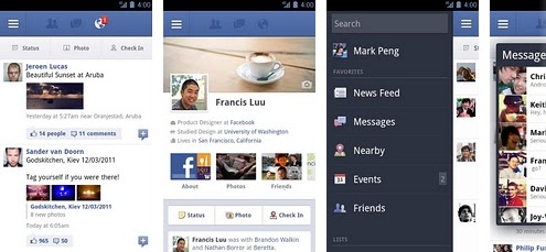 facebook para android