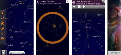 google sky map planetario para Android