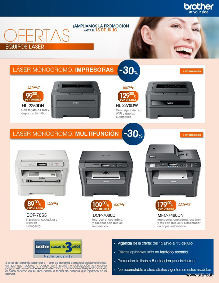 oferta brother laser julio14 cs