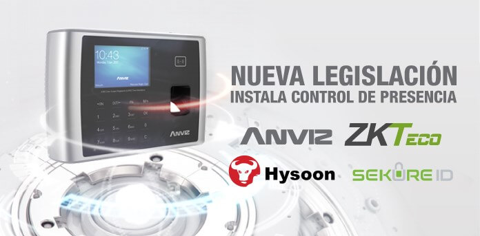 instala control presencia anviz zkteco hysoon secureid stp