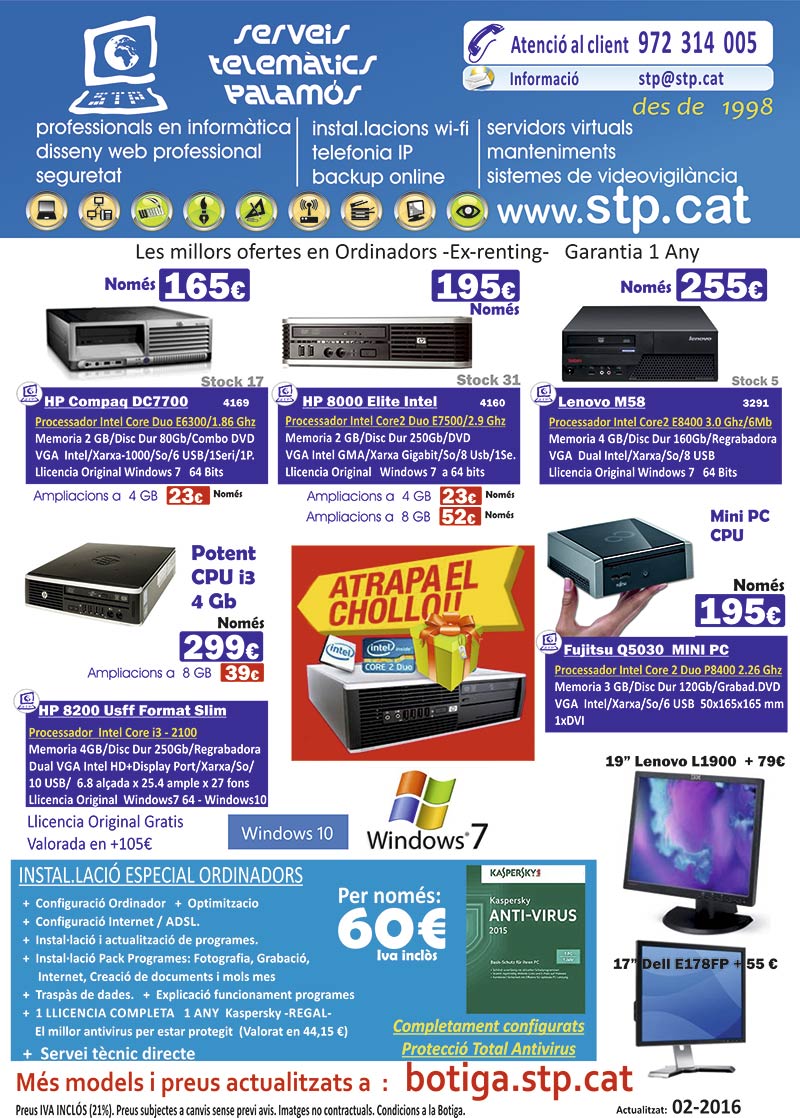 ofertes segunda mano 02 16 ordenadores stp