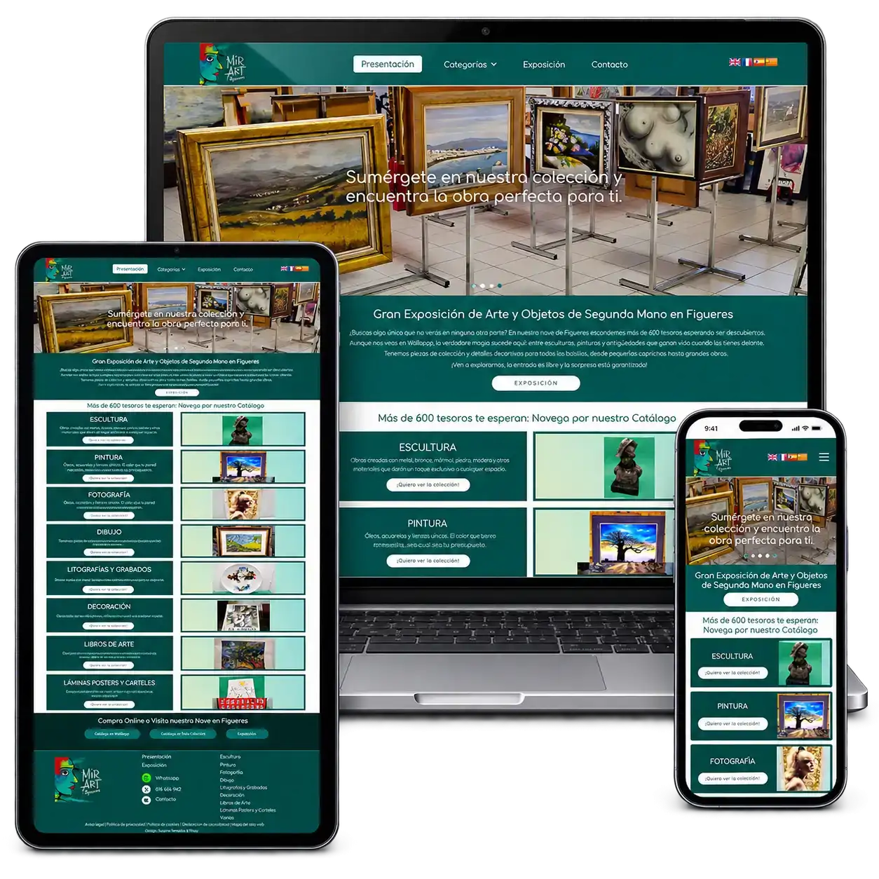 Disseny web Mir-Art Figueres | Serveis Telemàtics