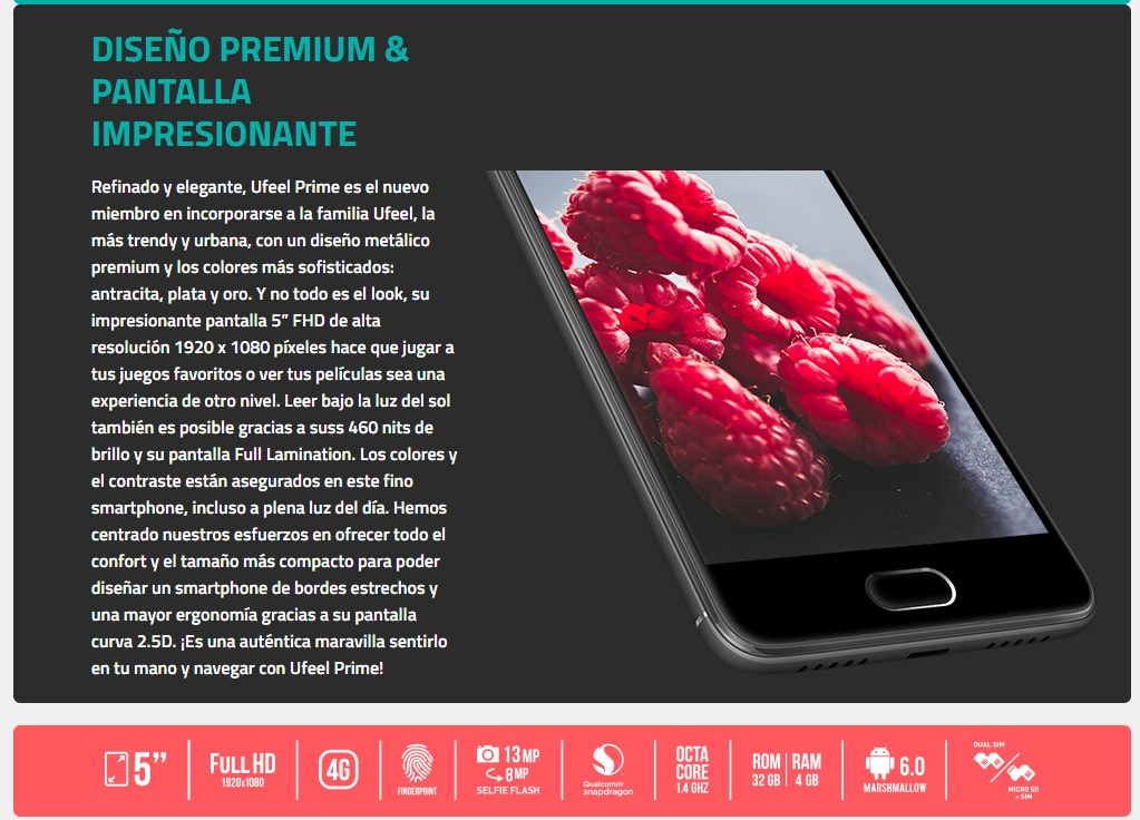 movil wiko ufeel prime stp