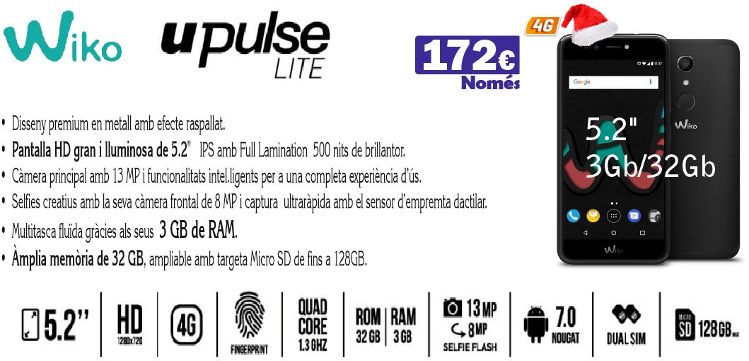 wiko,upulse,5 2,ofertes,mobils