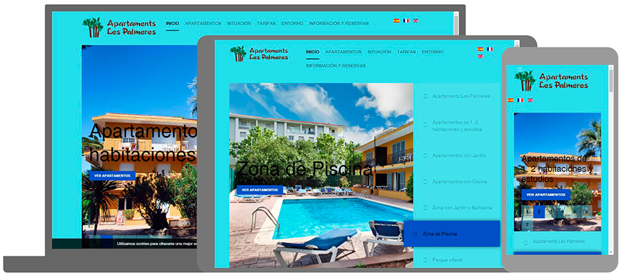 apartaments les palmeres disseny web palamos