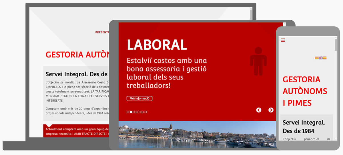 disseny web palamos assessoria cb stp mobils