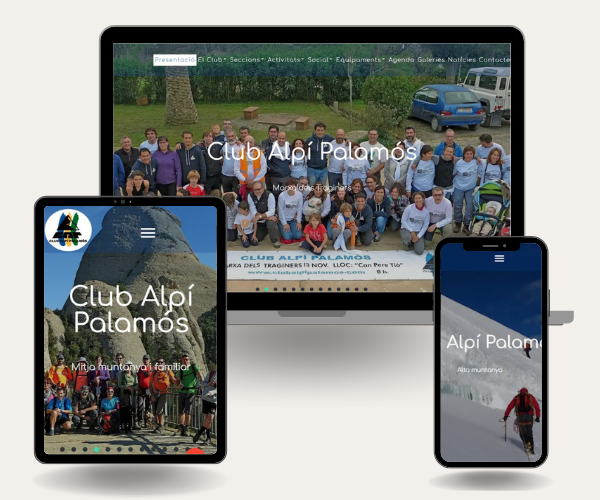 disseny web club alpi palamos