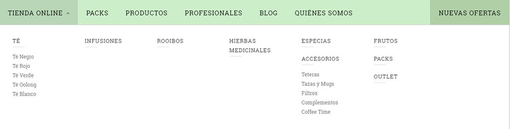 tipus de productes botiga cooltea te infusions