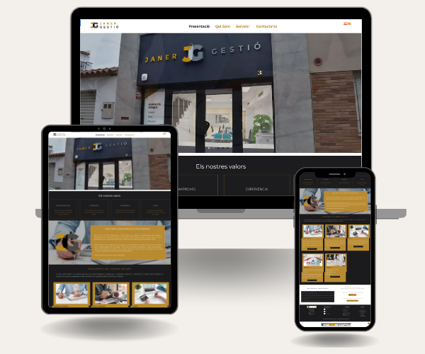 disseny web Janer Gestio