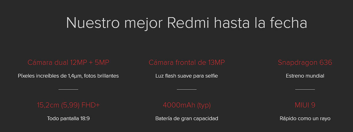 movil xiaomi redmi note 5 caracteristicas stp