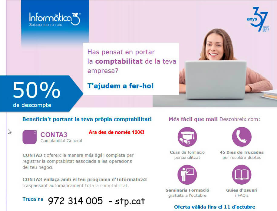 oferta programa comptabilitat info3 conta3 stp palamos