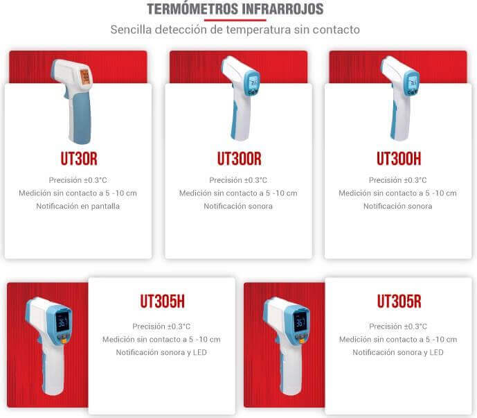 2 termometros infrarrojos control temperatura palamos stp