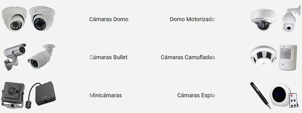 camaras domo bullet camufladas espia